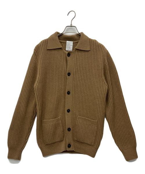 BIBLIOTHECA（ビブリアテカ）BIBLIOTHECA (ビブリアテカ) BEAMS F (ビームスエフ) ウールカシミヤシャツカーディガン ベージュ サイズ:Mの古着・服飾アイテム