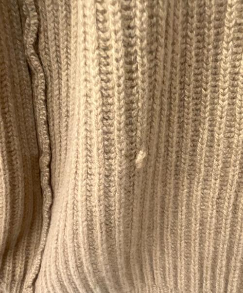 BIBLIOTHECA（ビブリアテカ）BIBLIOTHECA (ビブリアテカ) BEAMS F (ビームスエフ) ウールカシミヤシャツカーディガン ベージュ サイズ:Mの古着・服飾アイテム