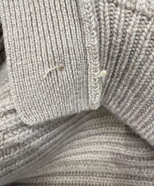 BIBLIOTHECA（ビブリアテカ）BIBLIOTHECA (ビブリアテカ) BEAMS F (ビームスエフ) ウールカシミヤシャツカーディガン ベージュ サイズ:Mの古着・服飾アイテム