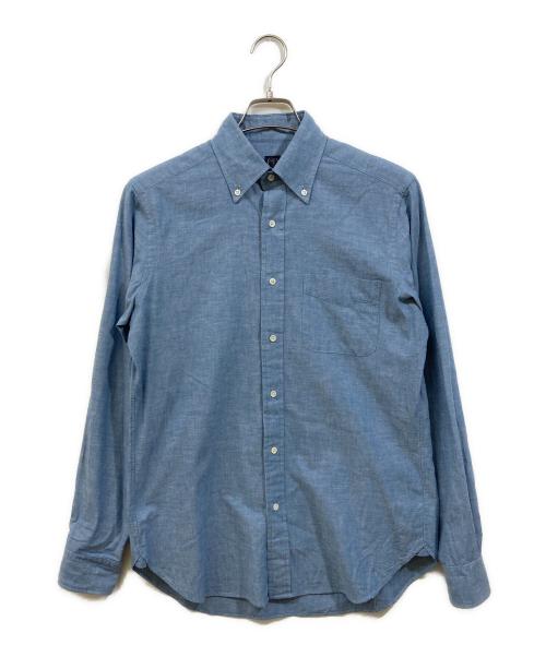 BEAMS F（ビームスエフ）BEAMS F (ビームスエフ) ライトシャンブレーボタンダウンシャツ スカイブルー サイズ:38の古着・服飾アイテム