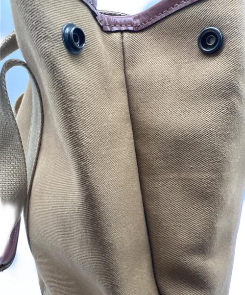 CROOTS（クルーツ）CROOTS (クルーツ) BEAMS F (ビームスエフ) 別注 キャンバス トートバッグ ブラウンの古着・服飾アイテム