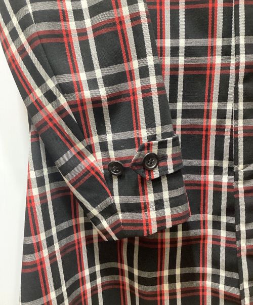UNDERCOVER（アンダーカバー）UNDERCOVER (アンダーカバー) ステンカラーコート ブラック×レッド サイズ:1の古着・服飾アイテム