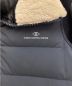 中古・古着 UNDERCOVER (アンダーカバー) High Neck Arm Leather Boa Blouson（ハイネックアームレザーボアブルゾン） グレー×ブラック サイズ:1：40000円