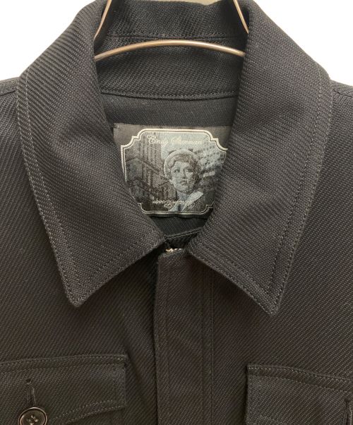 UNDERCOVER（アンダーカバー）UNDERCOVER (アンダーカバー) CINDY SHERMAN (シンディ シャーマン) 刺繍アーミーブルゾン ブラック サイズ:2の古着・服飾アイテム