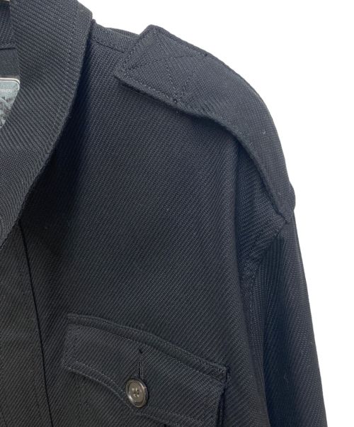 UNDERCOVER（アンダーカバー）UNDERCOVER (アンダーカバー) CINDY SHERMAN (シンディ シャーマン) 刺繍アーミーブルゾン ブラック サイズ:2の古着・服飾アイテム