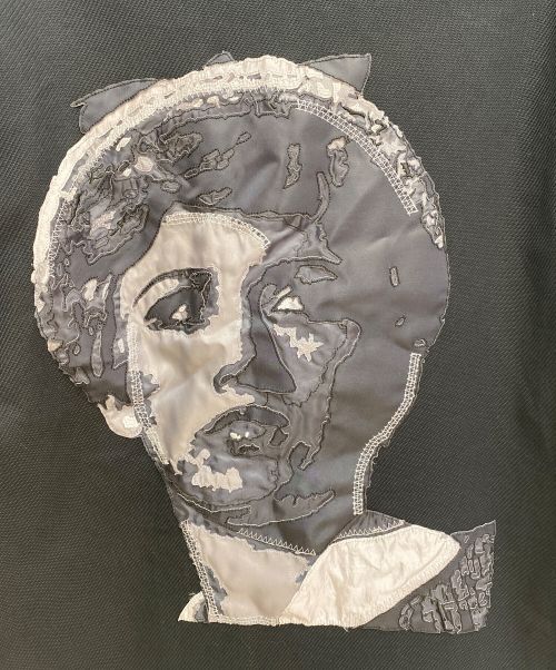 UNDERCOVER（アンダーカバー）UNDERCOVER (アンダーカバー) CINDY SHERMAN (シンディ シャーマン) 刺繍アーミーブルゾン ブラック サイズ:2の古着・服飾アイテム