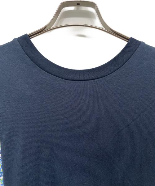 ZUCCA（ズッカ）ZUCCA (ズッカ) LIBERTY PRINTドッキングワンピース ネイビー サイズ:Ｍの古着・服飾アイテム
