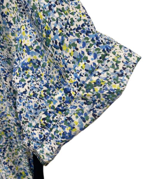 ZUCCA（ズッカ）ZUCCA (ズッカ) LIBERTY PRINTドッキングワンピース ネイビー サイズ:Ｍの古着・服飾アイテム