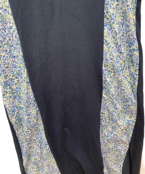 ZUCCA（ズッカ）ZUCCA (ズッカ) LIBERTY PRINTドッキングワンピース ネイビー サイズ:Ｍの古着・服飾アイテム