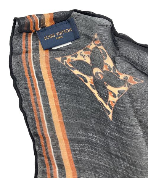LOUIS VUITTON（ルイ ヴィトン）LOUIS VUITTON (ルイ ヴィトン) エトール エンヴィーLV ワイルドアットハート ストール ブラックの古着・服飾アイテム