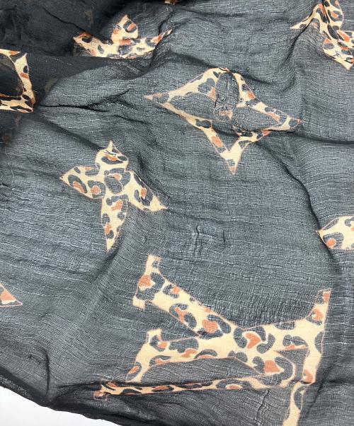 LOUIS VUITTON（ルイ ヴィトン）LOUIS VUITTON (ルイ ヴィトン) エトール エンヴィーLV ワイルドアットハート ストール ブラックの古着・服飾アイテム