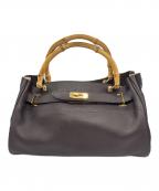 SITA PARANTICAシータパランティカ）の古着「シボカワバンブーBAG」｜ブラウン