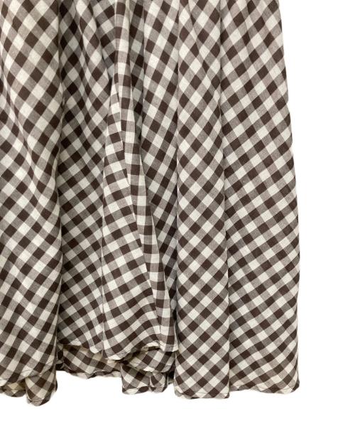 Spick and Span（スピック＆スパン）Spick and Span (スピックアンドスパン) ギンガムチェックキャミワンピース ブラウン サイズ:-の古着・服飾アイテム
