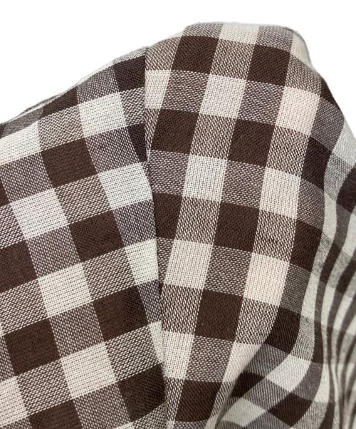 Spick and Span（スピック＆スパン）Spick and Span (スピックアンドスパン) ギンガムチェックキャミワンピース ブラウン サイズ:-の古着・服飾アイテム