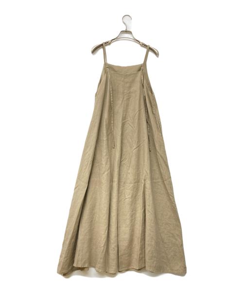 KAGURE（カグレ）kagure (カグレ) リネンキャミワンピース ブラウン サイズ:Freeの古着・服飾アイテム