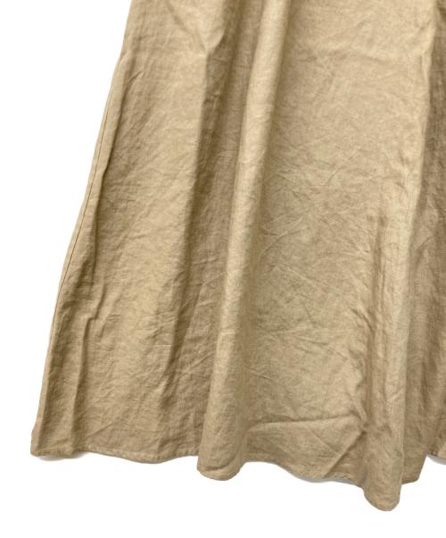 KAGURE（カグレ）kagure (カグレ) リネンキャミワンピース ブラウン サイズ:Freeの古着・服飾アイテム