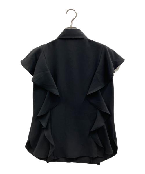 theory（セオリー）theory (セオリー) PRIME GGT BD RUFFLE TOP ブラック サイズ:Sの古着・服飾アイテム