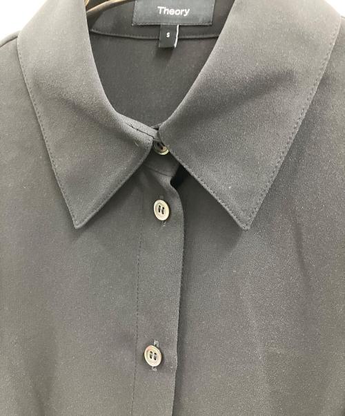 theory（セオリー）theory (セオリー) PRIME GGT BD RUFFLE TOP ブラック サイズ:Sの古着・服飾アイテム