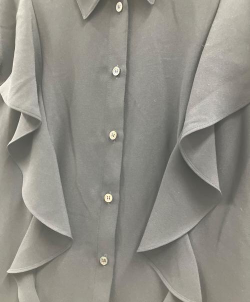theory（セオリー）theory (セオリー) PRIME GGT BD RUFFLE TOP ブラック サイズ:Sの古着・服飾アイテム