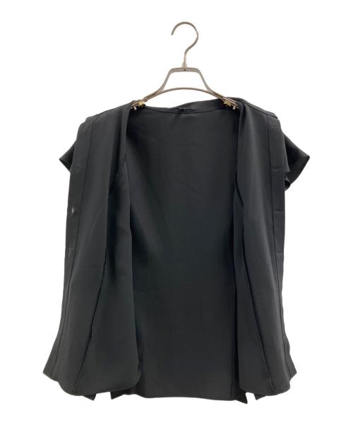 theory（セオリー）theory (セオリー) PRIME GGT BD RUFFLE TOP ブラック サイズ:Sの古着・服飾アイテム
