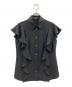 theory（セオリー）の古着「PRIME GGT BD RUFFLE TOP」｜ブラック