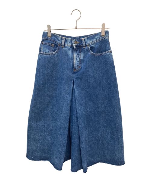 Maison Margiela（メゾンマルジェラ）Maison Margiela (メゾンマルジェラ) デニムキュロットパンツ インディゴ サイズ:38の古着・服飾アイテム