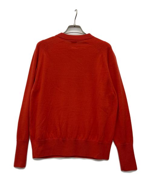BATONER（バトナ―）BATONER (バトナ―) BABY WOOL CREW NECK CARDIGAN レッド サイズ:1の古着・服飾アイテム