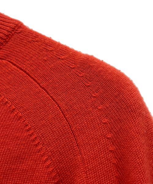 BATONER（バトナ―）BATONER (バトナ―) BABY WOOL CREW NECK CARDIGAN レッド サイズ:1の古着・服飾アイテム