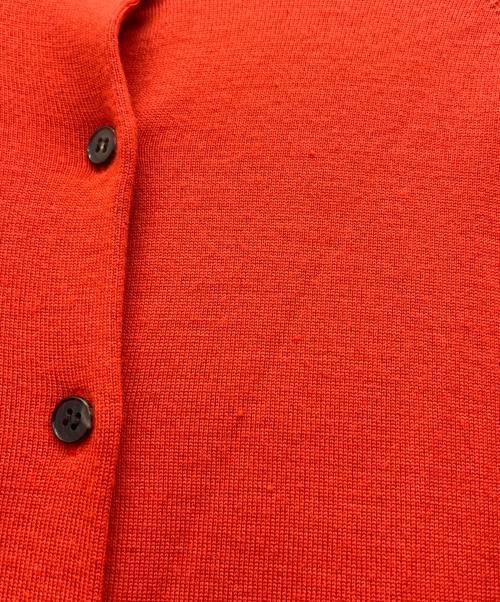 BATONER（バトナ―）BATONER (バトナ―) BABY WOOL CREW NECK CARDIGAN レッド サイズ:1の古着・服飾アイテム