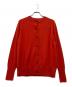 BATONER（バトナ―）の古着「BABY WOOL CREW NECK CARDIGAN」｜レッド
