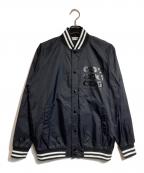 COMME des GARCONSコムデギャルソン）の古着「バックハートプリントスタジャン」｜ブラック