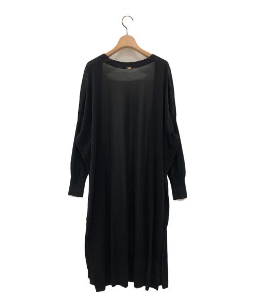 MUSE de Deuxieme Classe（ミューズ ドゥーズィエム クラス）MUSE de Deuxieme Classe (ミューズ ドゥーズィエム クラス) Shake code Vネックロングカーディガン ブラック サイズ:-の古着・服飾アイテム