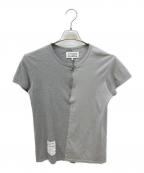 Maison Margielaメゾンマルジェラ）の古着「ハーフジップカットソー」｜グレー