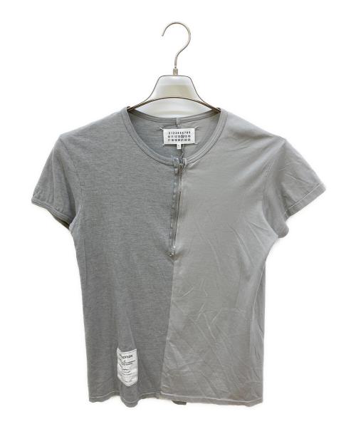 Maison Margiela（メゾンマルジェラ）Maison Margiela (メゾンマルジェラ) ハーフジップカットソー グレー サイズ:48の古着・服飾アイテム