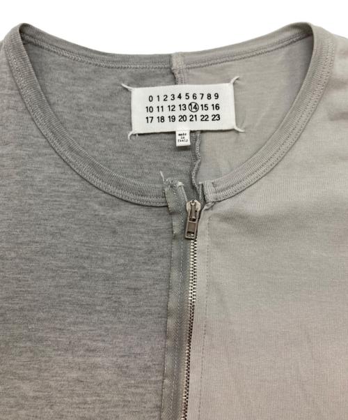 Maison Margiela（メゾンマルジェラ）Maison Margiela (メゾンマルジェラ) ハーフジップカットソー グレー サイズ:48の古着・服飾アイテム