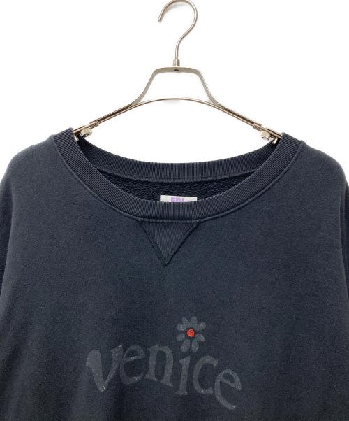 ERL（イーアールエル）ERL (イーアールエル) Venice クルーネックスウェット ブラック サイズ:XLの古着・服飾アイテム