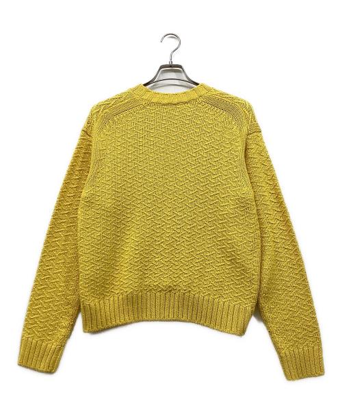 BLAMINK（ブラミンク）BLAMINK (ブラミンク) シルククルーネックニット イエロー サイズ:Mの古着・服飾アイテム