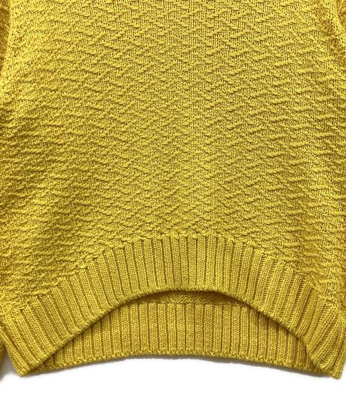 BLAMINK（ブラミンク）BLAMINK (ブラミンク) シルククルーネックニット イエロー サイズ:Mの古着・服飾アイテム