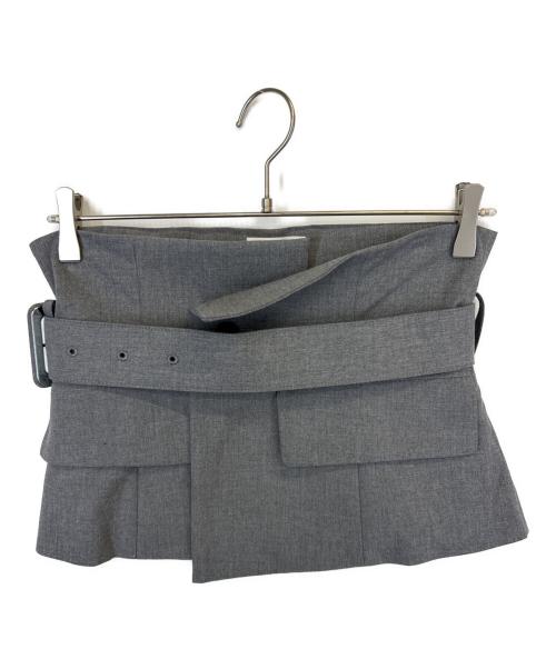 HYKE（ハイク）HYKE (ハイク) ストレッチコルセットベルト グレー サイズ:1の古着・服飾アイテム
