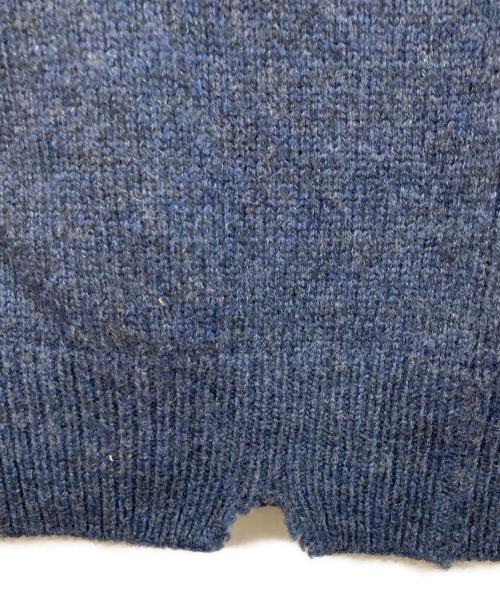 Maison Margiela（メゾンマルジェラ）Maison Margiela (メゾンマルジェラ) デストロイド ダメージ加工 ウール ニット ネイビー サイズ:SIZE Sの古着・服飾アイテム