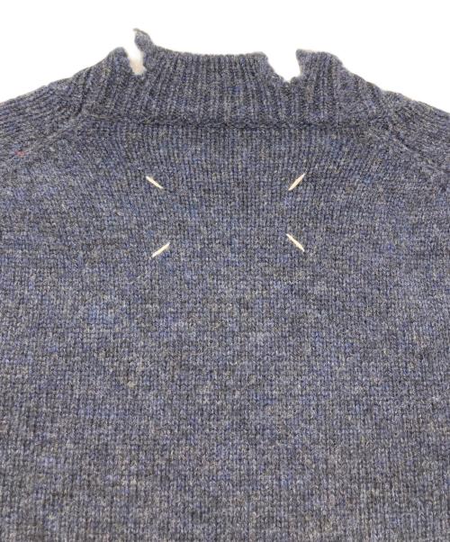 Maison Margiela（メゾンマルジェラ）Maison Margiela (メゾンマルジェラ) デストロイド ダメージ加工 ウール ニット ネイビー サイズ:SIZE Sの古着・服飾アイテム