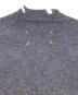 中古・古着 Maison Margiela (メゾンマルジェラ) デストロイド ダメージ加工 ウール ニット ネイビー サイズ:SIZE S：18000円