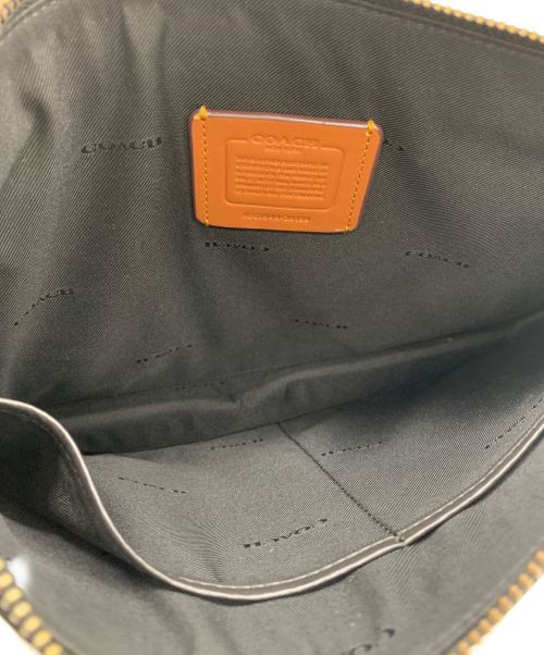 COACH（コーチ）COACH (コーチ) クラッチバッグ ネイビーの古着・服飾アイテム