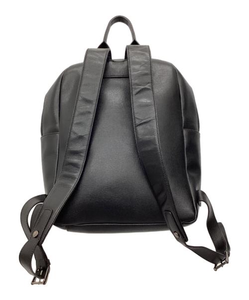 a.testoni（アテストーニ）A.Testoni (アテストーニ) レザーバックパック ブラックの古着・服飾アイテム