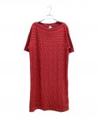 HERMESエルメス）の古着「Chaine d'Ancre knit dress（シェーヌダンクルニットワンピース）」｜レッド