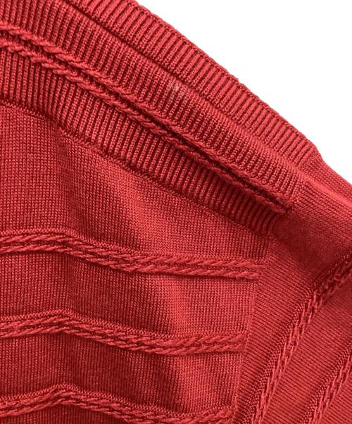 HERMES（エルメス）HERMES (エルメス) Chaine d'Ancre knit dress（シェーヌダンクルニットワンピース） レッド サイズ:42の古着・服飾アイテム