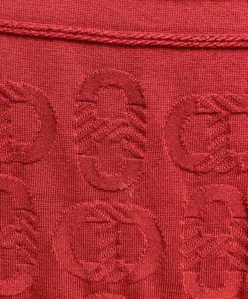 HERMES（エルメス）HERMES (エルメス) Chaine d'Ancre knit dress（シェーヌダンクルニットワンピース） レッド サイズ:42の古着・服飾アイテム