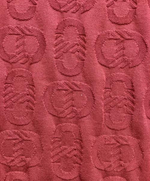 HERMES（エルメス）HERMES (エルメス) Chaine d'Ancre knit dress（シェーヌダンクルニットワンピース） レッド サイズ:42の古着・服飾アイテム