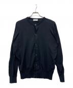 JOHN SMEDLEYジョンスメドレー）の古着「コットンカーディガン」｜ブラック
