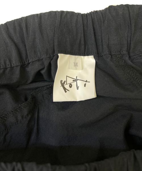 koti BEAUTY&YOUTH（コティ ビューティーアンドユース）koti BEAUTY&YOUTH (コティ ビューティーアンドユース) クライミング パンツ ver.1 レギュラー ブラック サイズ:Mの古着・服飾アイテム